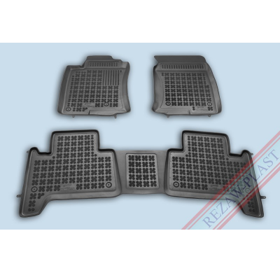 Alfombrillas Goma Negra Toyota Land Cruiser J120 Desde 2002 3-Piezas