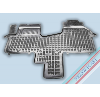 Alfombrillas Caucho Color Negro Con Clips Opel Vivaro Ii, Renault Trafic Iii, Frente Para 2 Personas (1 Fila De Asientos) Con U