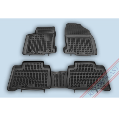 Alfombrillas Caucho Color Negro Con Clips Lexus Nx  Desde  2014 Todos Los Modelos Incluido Hibrido 3 Piezas