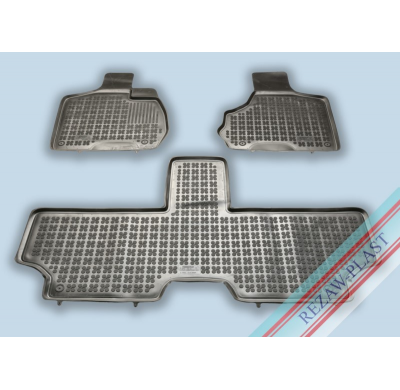Alfombrillas Goma Negra Chrysler Voyager Iv 2001-2006; 5 Plazas 3-Piezas