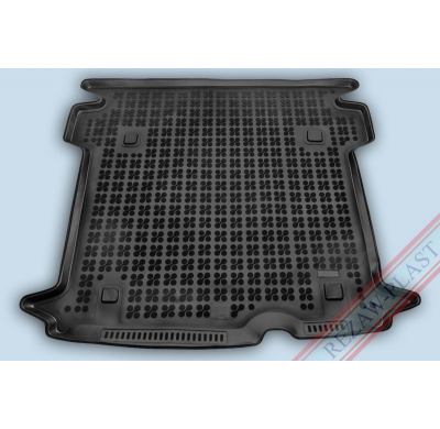 Alfombra / Cubeta De Maletero En Goma Negra Fiat Doblo Ii Maxi   5  Plazas - Desde 2010