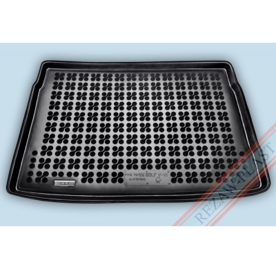 Alfombra / Cubeta De Maletero En Goma Negra Vw Golf V  Hatchback Con Rueda De Recambio Normal   * No Valida Para Rueda De Repues