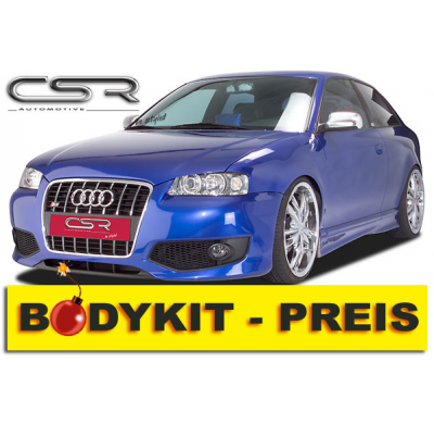 KIT CARROCERIA Audi A3 8L Kit carroceria (P. Delantero, P. Trasero, Taloneras, *Otros (*Consultar) ) Referencias incluidas FSK20