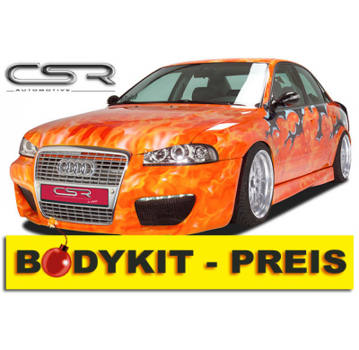 KIT CARROCERIA Audi A4 B5 Kit carroceria (P. Delantero, P. Trasero, Taloneras, *Otros (*Consultar) ) Referencias incluidas FSK11