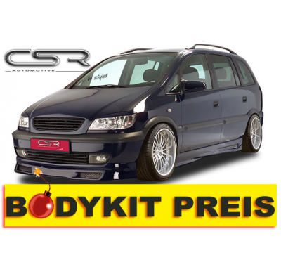 KIT CARROCERIA Opel Zafira A Kit carroceria (P. Delantero, P. Trasero, Taloneras, *Otros (*Consultar) ) Referencias incluidas FA