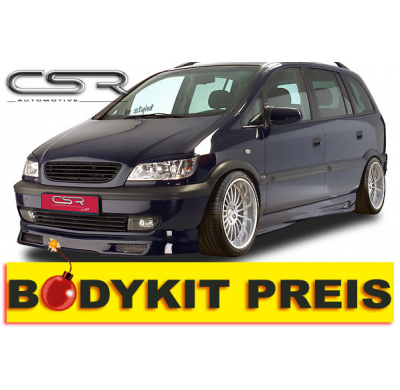 KIT CARROCERIA Opel Zafira A Kit carroceria (P. Delantero, P. Trasero, Taloneras, *Otros (*Consultar) ) Referencias incluidas FA