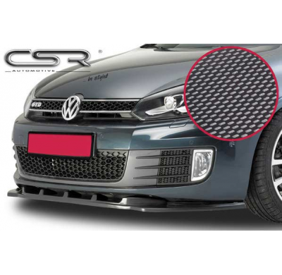 Añadido paragolpes VW Golf 6  2008-2012 GTI/GTD ABS Look carbono