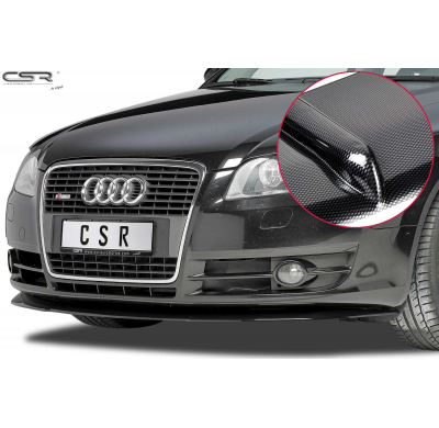 Spoiler añadido delantero imitacion carbono Audi A4 B7 CSL009B-C