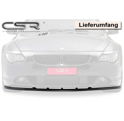 Spoiler añadido delantero Negro brillante BMW 6er E63/E64 CSL017-G