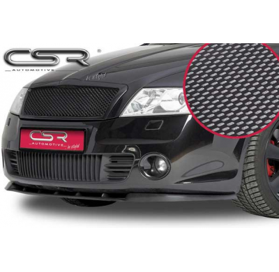 Spoiler añadido delantero imitacion carbono Skoda Octavia II (1Z) CSL029-C