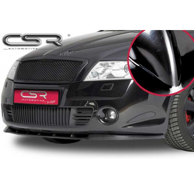 Spoiler añadido delantero Negro brillante Skoda Octavia II (1Z) CSL029-G