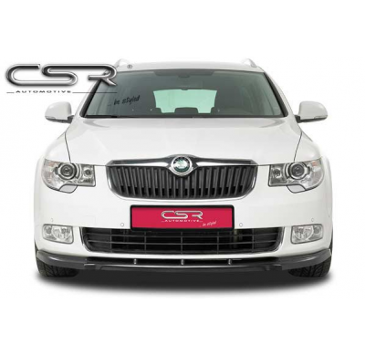 Spoiler añadido delantero imitacion carbono Skoda Superb II CSL031-C