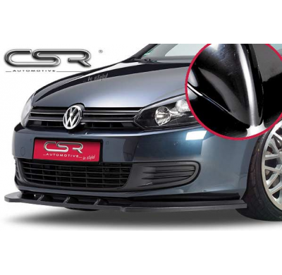 Spoiler añadido delantero Negro brillante VW Golf 6 CSL035-G