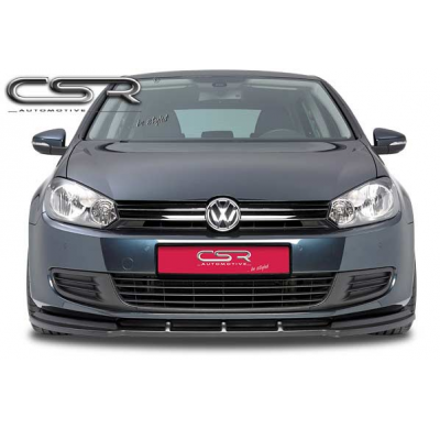 Spoiler añadido delantero Negro brillante VW Golf 6 CSL035-G