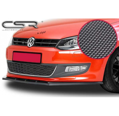 Añadido paragolpes VW Polo 6R Desde 2009 Todos modelos menos GTI/Cross ABS Look carbono