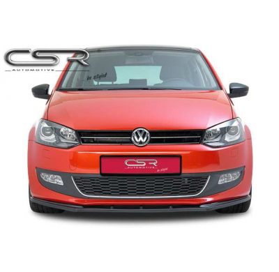 Spoiler añadido delantero Negro brillante VW Polo 6R CSL038-G