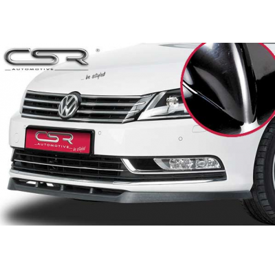 Spoiler añadido delantero Negro brillante VW Passat 3C B7 CSL039-G