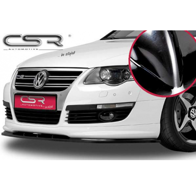 Spoiler añadido delantero Negro brillante VW Passat 3C B6 R-Line CSL040-G