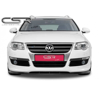 Spoiler añadido delantero Negro brillante VW Passat 3C B6 R-Line CSL040-G