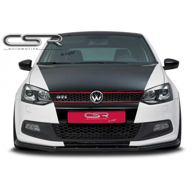 Spoiler añadido delantero imitacion carbono VW Polo 6R GTI CSL042-C