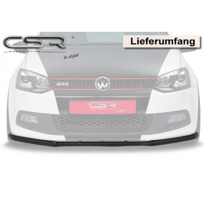 Spoiler añadido delantero imitacion carbono VW Polo 6R GTI CSL042-C