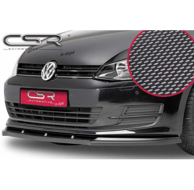 Spoiler añadido delantero imitacion carbono VW Golf 7 CSL047-C