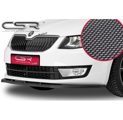 Spoiler añadido delantero imitacion carbono Skoda Octavia 3 CSL059-C
