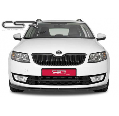 Spoiler añadido delantero Negro brillante Skoda Octavia 3 CSL059-G