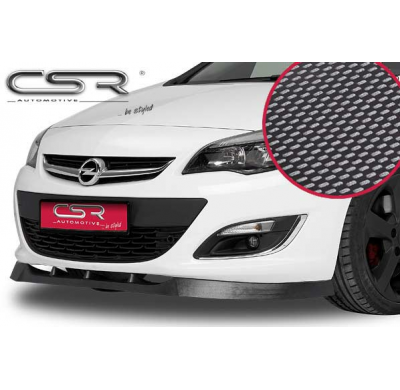 Spoiler añadido delantero imitacion carbono Opel Astra J CSL064-C