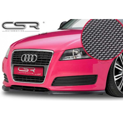Spoiler añadido delantero imitacion carbono Audi A3 8P/8PA CSL082-C