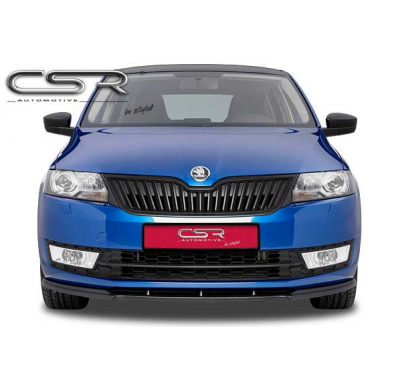 Spoiler añadido delantero Negro brillante Skoda Rapid (Typ NH) CSL092-G