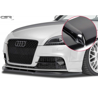 Spoiler añadido delantero imitacion carbono Audi TT 8J CSL095-C