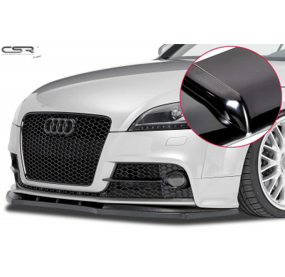 Spoiler añadido delantero Negro brillante Audi TT 8J CSL095-G