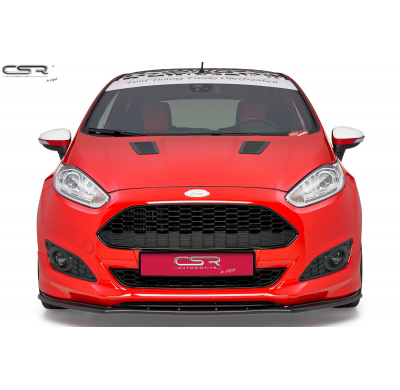 Spoiler añadido delantero Negro brillante Ford Fiesta MK7 ST-Line CSL098-G