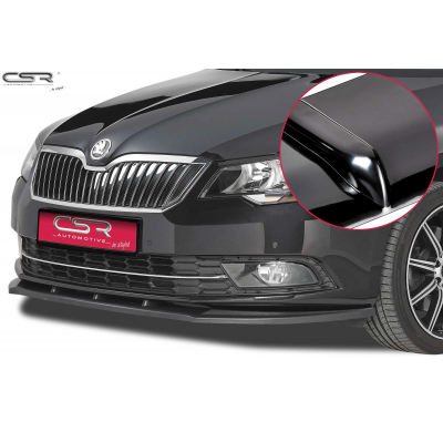 Spoiler añadido delantero Negro brillante Skoda Superb II CSL101-G