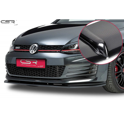 Spoiler añadido delantero imitacion carbono VW Golf 7 GTI CSL112-C