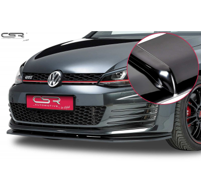 Spoiler añadido delantero Negro brillante VW Golf 7 GTI CSL112-G