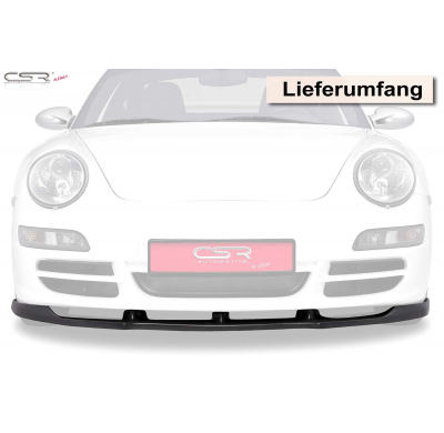 Spoiler añadido delantero Negro brillante Porsche 911 997 CSL114-G