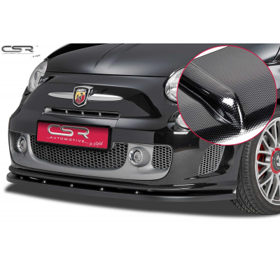 Spoiler añadido delantero imitacion carbono Fiat 500 Abarth CSL120-C