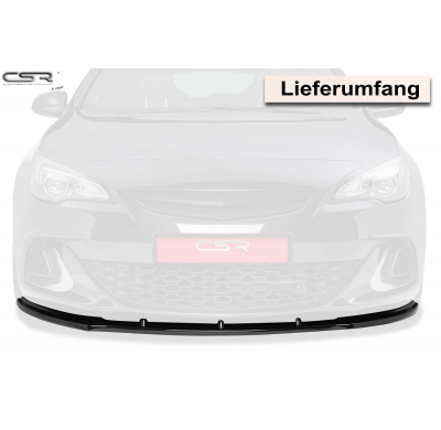 Spoiler añadido delantero Negro brillante Opel Astra J OPC / GTC CSL130-G