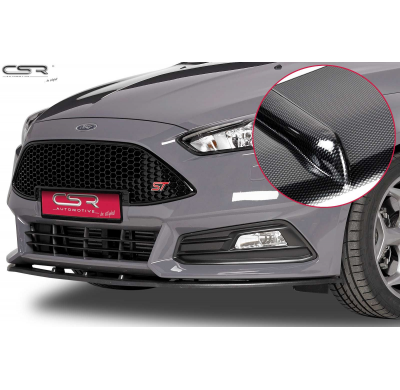 Spoiler añadido delantero imitacion carbono Ford Focus 3 ST CSL132-C