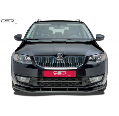 Spoiler añadido delantero Negro brillante Skoda Octavia 3 Typ 5E CSL134-G