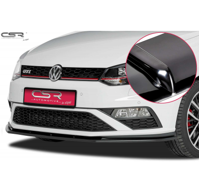 Spoiler añadido delantero Negro brillante VW Polo V Typ 6C GTI CSL140-G