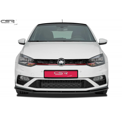Spoiler añadido delantero imitacion carbono VW Polo V Typ 6C GTI CSL140-C