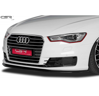 Spoiler añadido delantero Negro brillante Audi A6 C7 CSL146-G