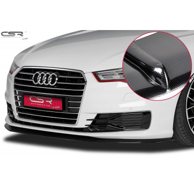 Spoiler añadido delantero imitacion carbono Audi A6 C7 CSL146-C