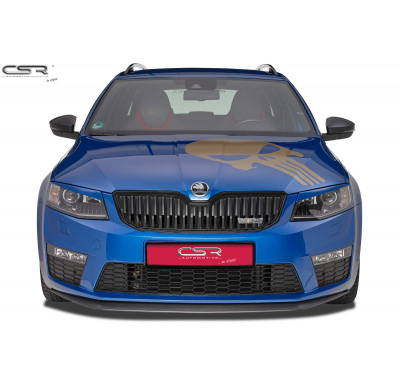 Spoiler añadido delantero Negro brillante Skoda Octavia 3 Typ 5E RS CSL150-G