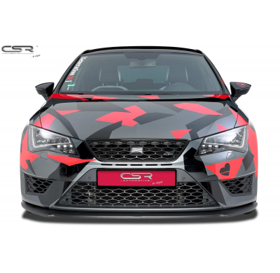 Spoiler añadido delantero Negro brillante Seat Leon 3 Cupra/FR CSL151-G