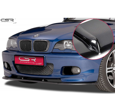 Spoiler añadido delantero imitacion carbono BMW 3er E46 CSL173-C