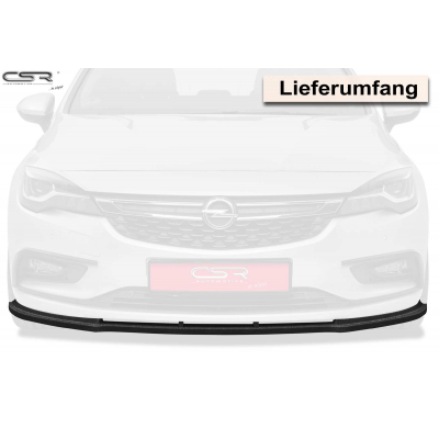 Spoiler añadido delantero Negro brillante Opel Astra K CSL180-G